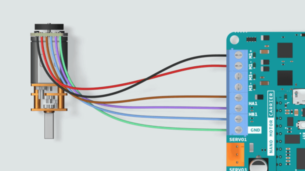 dc motor connection